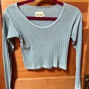 rudy jude cropped thermal shirt. never worn!